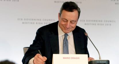 Mario Draghi, presidente del BCE