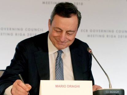 Mario Draghi, presidente del BCE