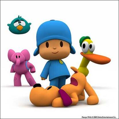 Pocoyo, y sus amigos Pato, Elly, Pajaroto y Loula también forman parte de la muestra.