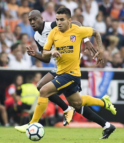 &Aacute;ngel Correa, en el Valencia-Atl&eacute;tico del s&aacute;bado.