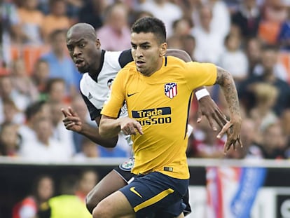 &Aacute;ngel Correa, en el Valencia-Atl&eacute;tico del s&aacute;bado.