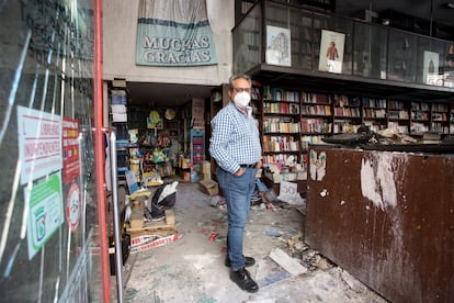 Jesús Otaola, director de Proteo, este martes en la librería.