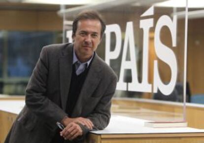 Javier Moro, ganador del premio Planeta 2011, el miércoles en EL PAÍS
