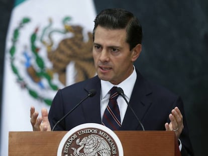 Enrique Peña Nieto, el miércoles en la residencia de Los Pinos