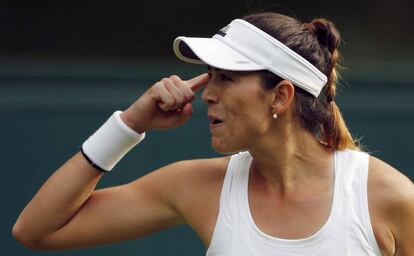 Muguruza, tras vencer a Giorgi.