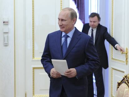 Putin, a su llegada a la reuni&oacute;n con el Consejo de Seguridad