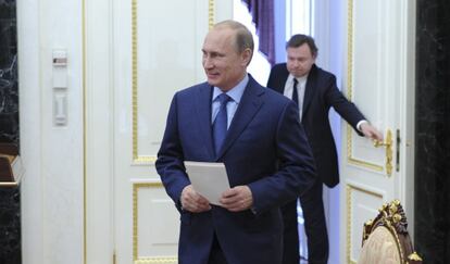 Putin, a su llegada a la reunión con el Consejo de Seguridad