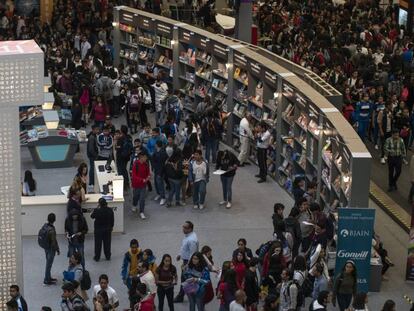 Una vista general de la FIL en Guadalajara. 