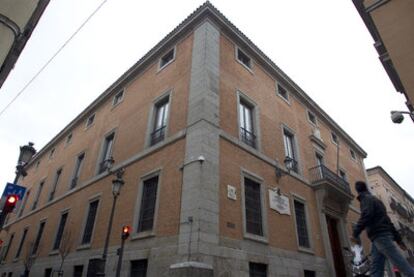 Vista de la sede de la Real Academia de la Historia de Madrid.