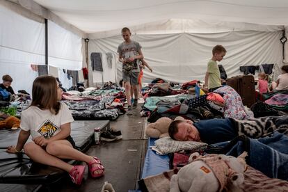 Campamento de refugiados ucranianos en Iztapalapa, Ciudad de México