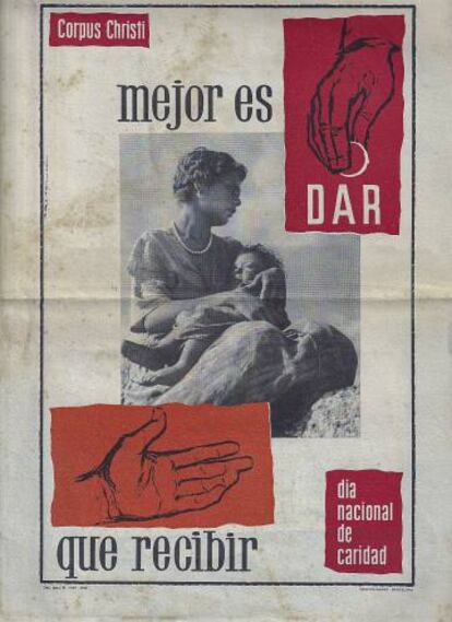 Cartell del Dia Nacional de la Caritat.