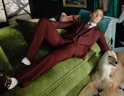 Tom Hiddleston, en una de las imágenes de la nueva campaña de Gucci.