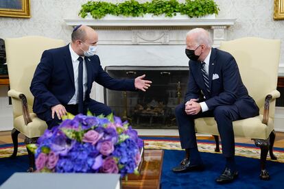 Joe Biden y Naftali Bennett en la Casa Blanca el pasado 27 de agosto.