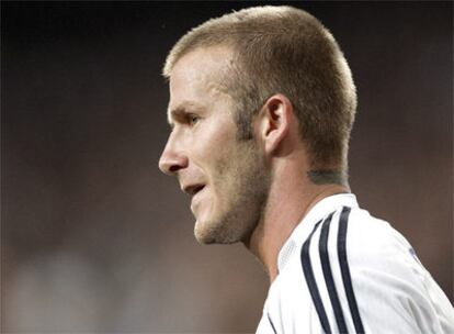 David Beckham, durante el partido contra el Mallorca