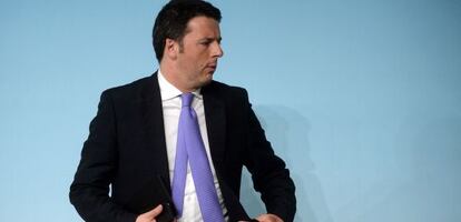 O primeiro-ministro italiano, Matteo Renzi, em Roma na terça-feira passada.