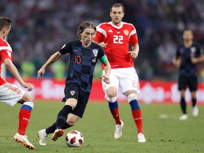 Modric, en el partido contra Rusia.