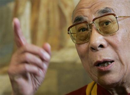 El Dalai Lama, en el Palacio de Westminster, en Londres.