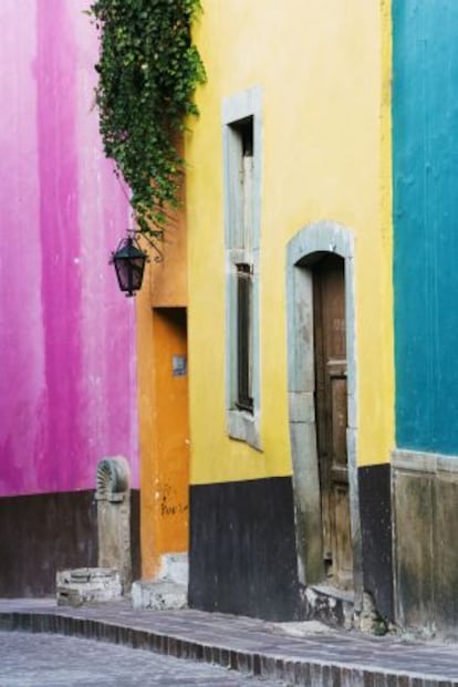 Casas coloniales del centro histórico de Guanajuato.