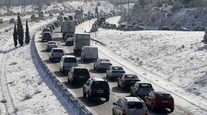 Retenciones en la M-503 con sentido a Madrid, a la altura de Pozuelo.