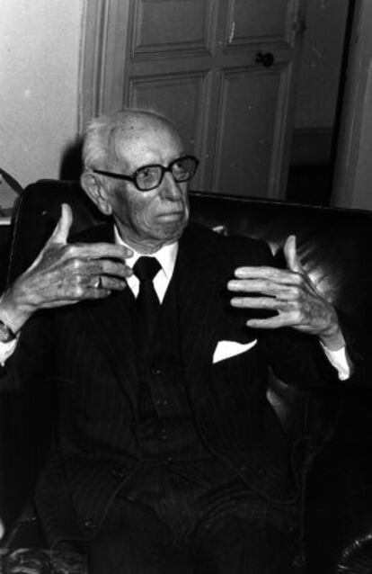 José María Pemán, en 1977.