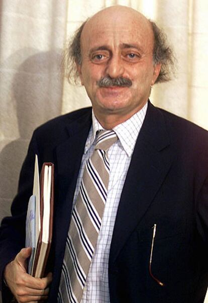 Walid Jumblat, en Beirut en agosto de 2001.