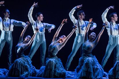 Un momento de la actuación del Ballet Nacional de España en Jerez de la frontera el sábado.