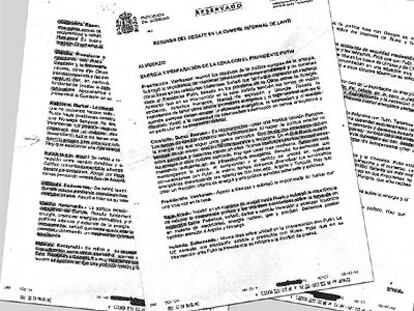Documento "reservado" que incluye el acta de la última cumbre de la UE en Finlandia.