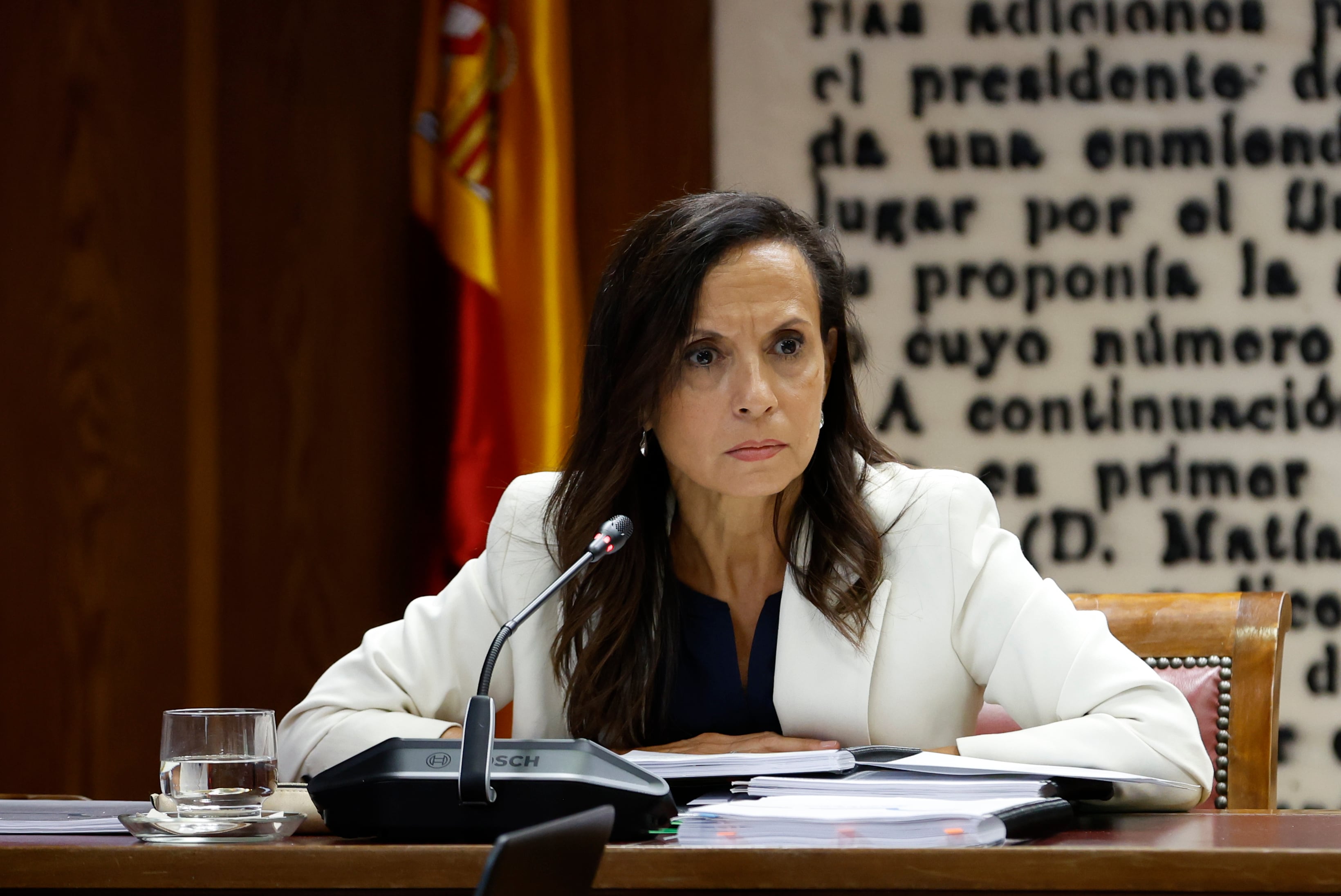 La presidenta de Redeia, Beatriz Corredor, este jueves ante la comisión de Senado que estudia el apagón peninsular del pasado 28 de abril