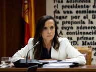 La presidenta de Redeia, Beatriz Corredor, en su anterior comparecencia ante la comisión de Senado que estudia el apagón del pasado 28 de abril.