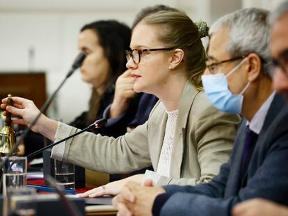 La presidenta del Consejo Constitucional, Beatriz Hevia, durante una sesión en Santiago (Chile), el pasado 30 de octubre.