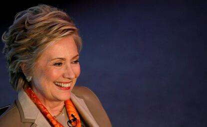 Hillary Clinton, ayer en Nueva York.