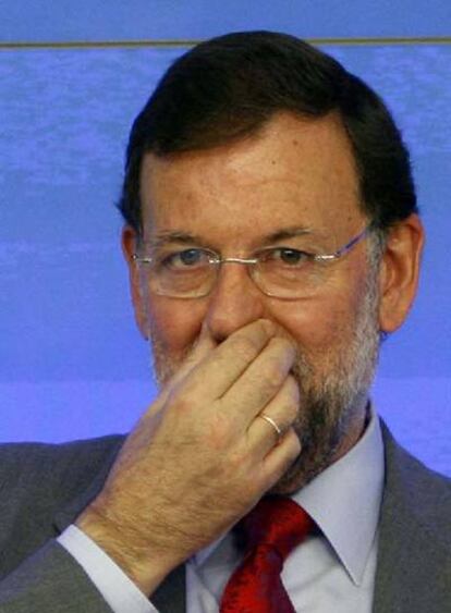 Mariano Rajoy, durante la reunión del Comité Ejecutivo del PP.