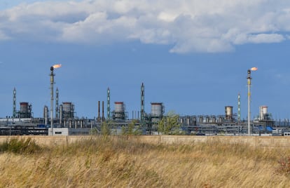 Planta de procesado de gas de Gazprom en Orenburg.