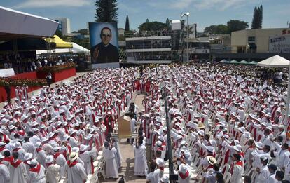 Ceremonia de beatificaci&oacute;n de monse&ntilde;or Romero, este s&aacute;bado, en San Salvador.