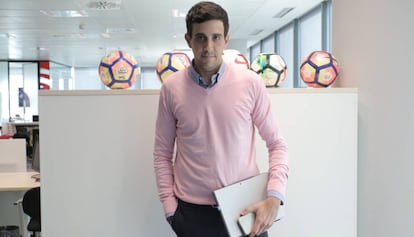 Martín Martínez, responsable de Aplicaciones Corporativas, Web y Plataformas, en las oficinas de LaLiga.