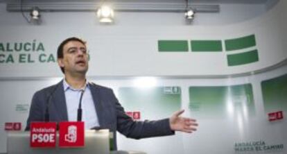 Mario Jiménez, vicesecretario general del PSOE andaluz.