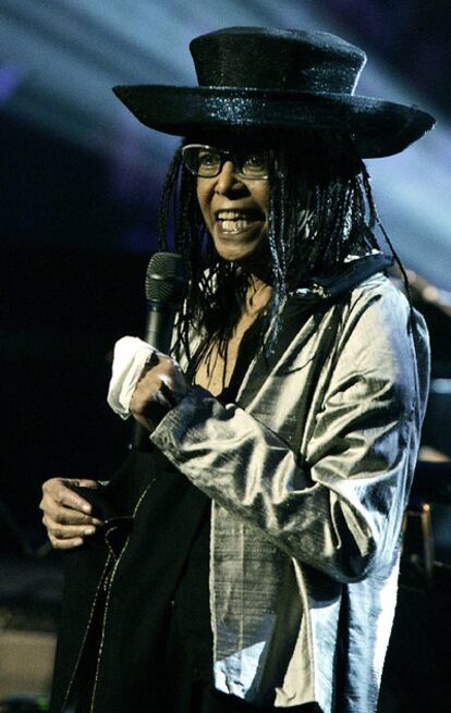 La cantante de 'jazz' Abbey Lincoln en una actuacción de 2005