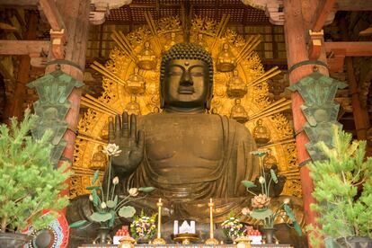 El gran Buda de Nara, Japón.