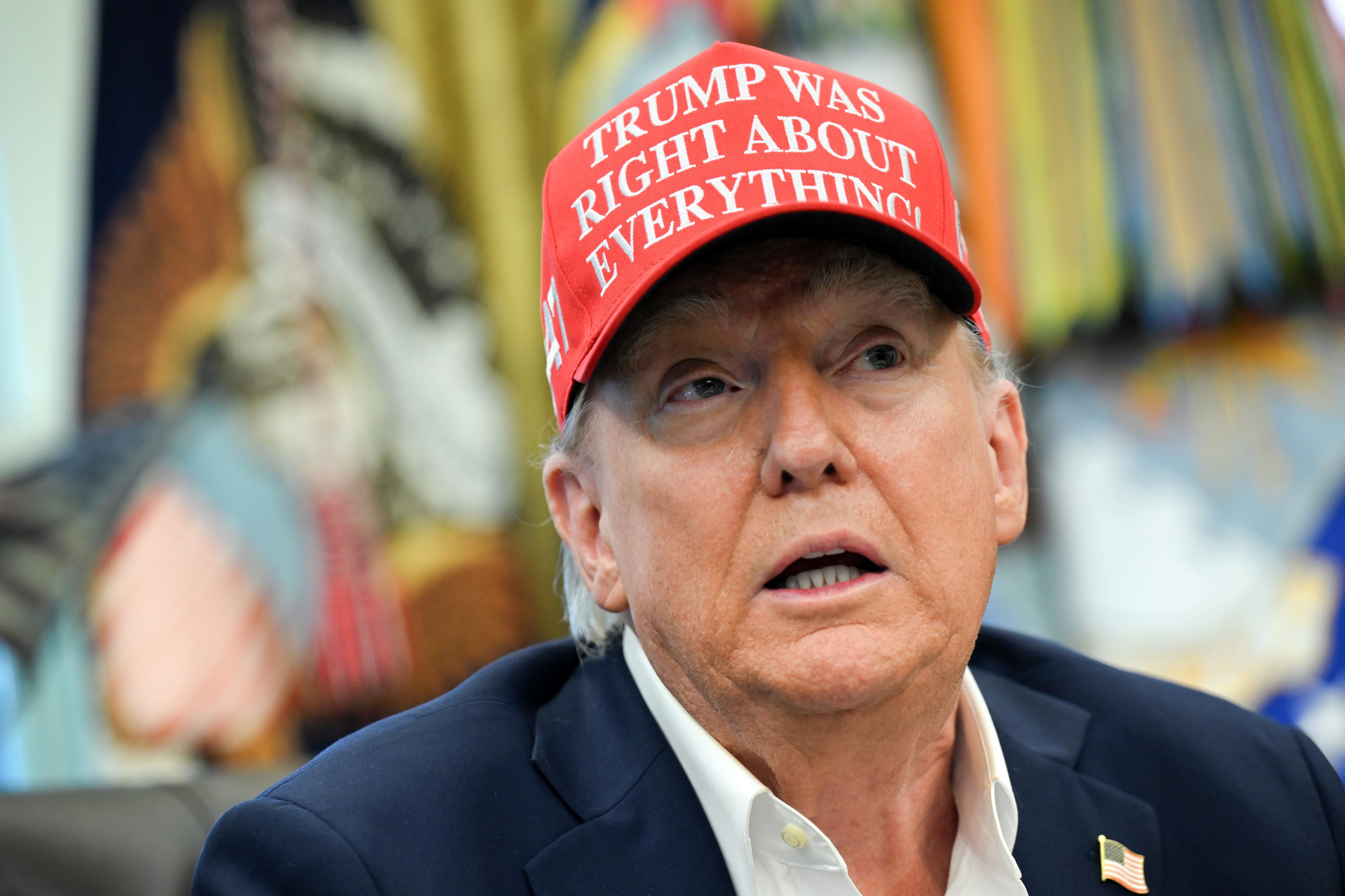 Donald Trump, en su despacho en la Casa Blanca (Washington).