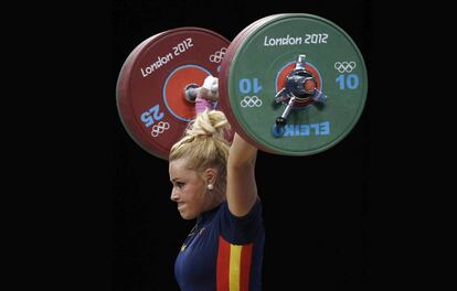 Lidia Valent&iacute;n durante los Juegos de Londres 2012. 