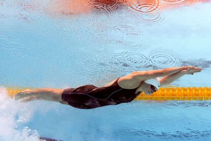 El subacuático de Ledecky en el 1.500