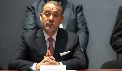 Ra&uacute;l Cervantes durante una reuni&oacute;n en Palacio Nacional. 