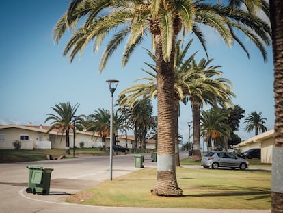 Un barrio de militares americanos en la base naval de Rota.