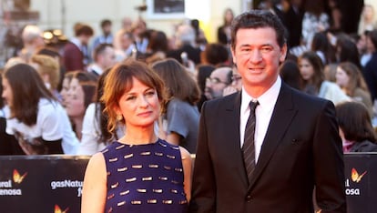Julio Medem y Montse Sanz en la 20ª edición del Festival de Málaga.