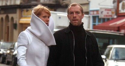 Gwyneth Paltrow y Chris Martin, en 2003 en Londres.