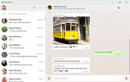 WhatsApp en Windows 10