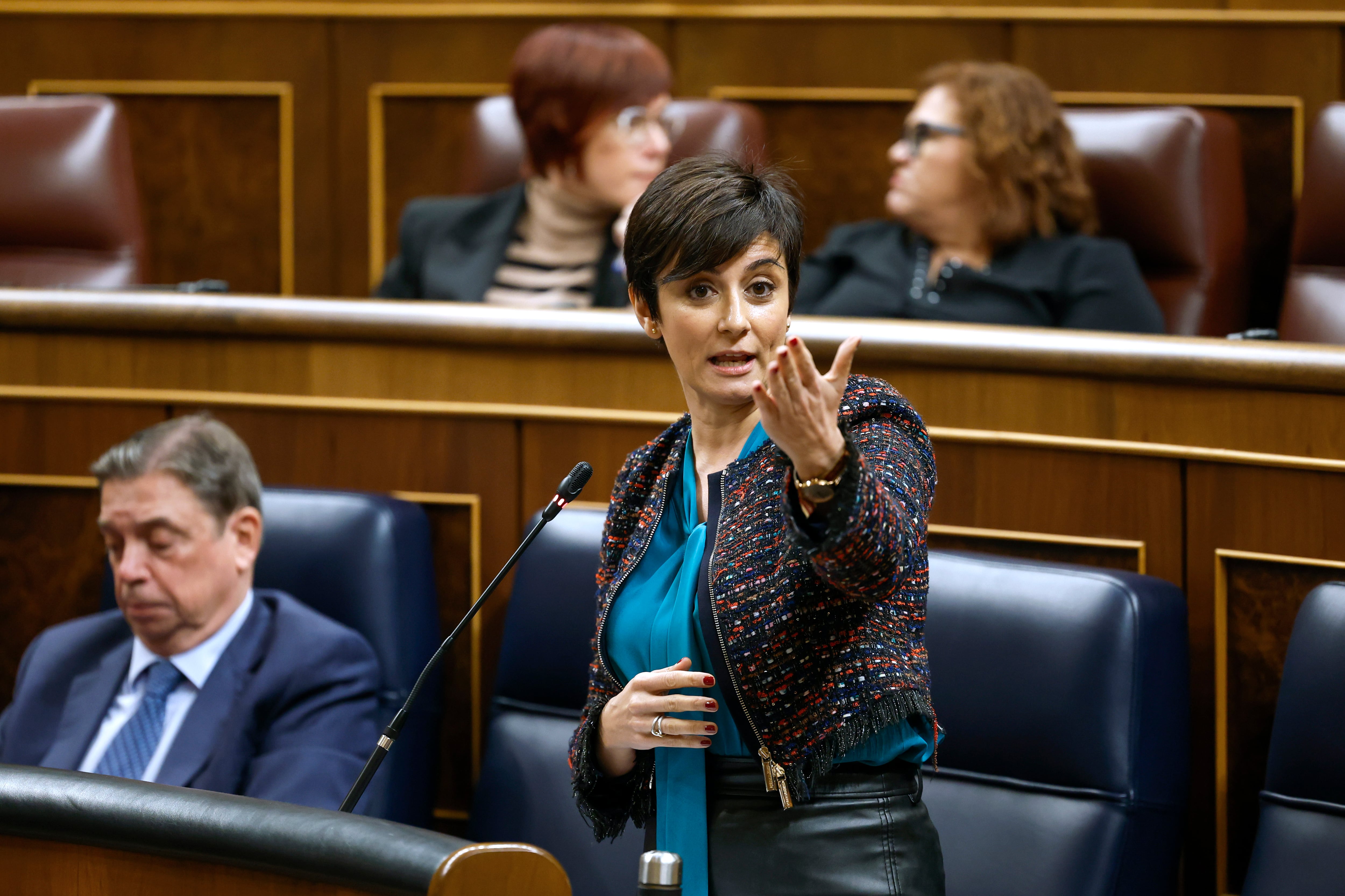 La ministra de Vivienda y Agenda Urbana, Isabel Rodríguez, en una intervención en el Congreso la pasada semana.