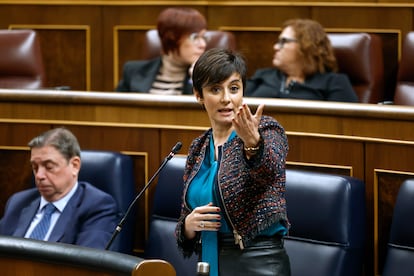 La ministra de Vivienda y Agenda Urbana, Isabel Rodríguez, en una intervención en el Congreso la pasada semana.