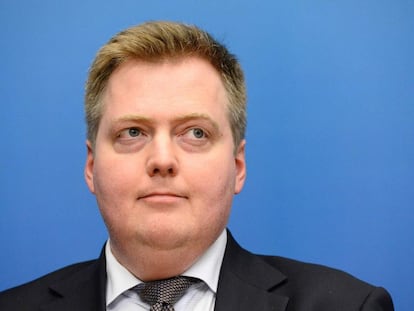 El primer ministre d'Islàndia, Sigmundur Gunnlaugsson, l'octubre del 2014.