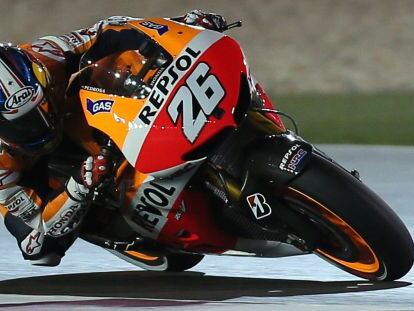 Pedrosa, en el circuito de Losail, en Doha.